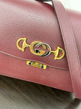 Load image into Gallery viewer, GUCCI Zumi Grain Leather Shoulder Bag in Burgundy