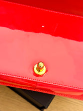 Load image into Gallery viewer, CHANEL Quilted Boy Patent Leather Old Medium Flap Bag in Neon Pink