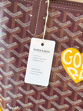 Load image into Gallery viewer, π NEW! 2025 GOYARD Anjou Canvas Leather Reversible Mini Tote Bag / Burgundy