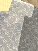 Load image into Gallery viewer, GUCCI Unisex Wool GG Monogram Jacquard Knit Scarf in Grey