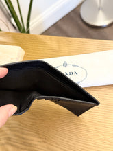 Load image into Gallery viewer, PRADA Men’s Saffiano Bi-Fold Wallet in Black