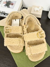 Load image into Gallery viewer, GUCCI 2024 Women’s Double G Sandals in Beige - EU37.5