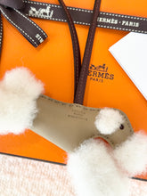 Load image into Gallery viewer, Hermès 2025 Milo & Mouton Budy Bag Charm - Ecru/Beige Marfa/Terre