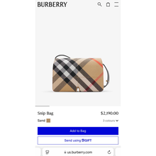 Load image into Gallery viewer, BURBERRY 2024 Snip Shoulder Bag in Sand