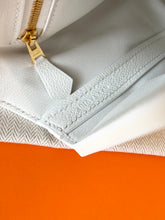 Load image into Gallery viewer, Hermès White Evercolor and Nata Swift Mini 24/24 21 / Palladium Hardware / 2022