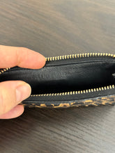 Load image into Gallery viewer, SAINT LAURENT Cassandre Zipped Fragments Credit Card Case in Leopard