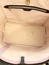 Load image into Gallery viewer, LOUIS VUITTON Neverfull MM Damier Ebene Canvas Tote Bag in Rose Ballerine