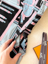 Load image into Gallery viewer, HERMES "Lettres Equestres" Drawstring Cotton Dress / EU34