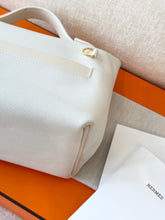 Load image into Gallery viewer, Hermès White Evercolor and Nata Swift Mini 24/24 21 / Palladium Hardware / 2022
