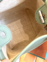 Load image into Gallery viewer, LORO PIANA 2024 Grained Calfskin Micro Bale Crossbody Bag in Green