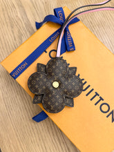 Load image into Gallery viewer, LOUIS VUITTON 2024 Pink and Brown Flower Bag Charm in Rose Clair