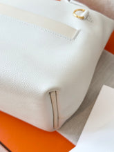 Load image into Gallery viewer, Hermès White Evercolor and Nata Swift Mini 24/24 21 / Palladium Hardware / 2022