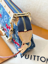 Load image into Gallery viewer, π LOUIS VUITTON LV x TM Takashi Murakami Monogram Denim Pochette Accessoires