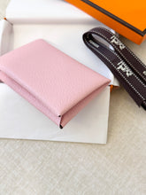 Load image into Gallery viewer, Hermes 2024 Chevre Mysore Calvi Card Holder- Rose Sakura