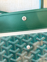 Load image into Gallery viewer, π NEW! 2025 GOYARD Saint Louis GM Canvas Leather Tote Bag / Green