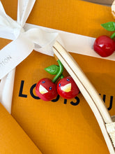 Load image into Gallery viewer, π LOUIS VUITTON LV x TM Takashi Murakami Raffia Cherry Cherie Mule / (EU) 38.5