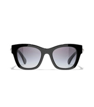 Load image into Gallery viewer, CHANEL Square Sunglasses in Black/Black Polarized