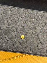 Load image into Gallery viewer, LOUIS VUITTON 2024 Félicie Pochette Empriente Leather Chain Crossbody Bag - Navy