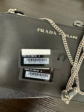 Load image into Gallery viewer, ▪️SOLD▪️PRADA Mini Bandoliera In Pelle City Calf Chain Crossbody Bag - Nero