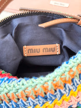 Load image into Gallery viewer, MIU MIU Multicolored Crochet Pouch Bag