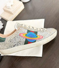 Load image into Gallery viewer, GUCCI Women’s New Ace Low Top Sneaker - Silver Metallic - EU36