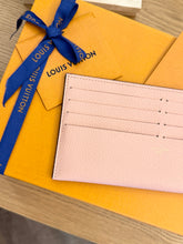 Load image into Gallery viewer, LOUIS VUITTON Empreinte Leather Credit Card Holder in Rose Poudre
