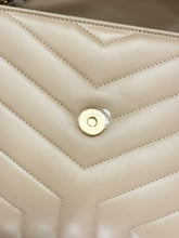 Load image into Gallery viewer, SAINT LAURENT 2023 Loulou Small Quilted Leather Shoulder Bag in Brown