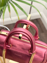 Load image into Gallery viewer, SAINT LAURENT Metallic Pink Mini Duffle Bag