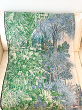 Load image into Gallery viewer, HERMES 2024 All'Orto Botanico di Palermo Shawl 140 / Vert Vif / Naturel / Bleu