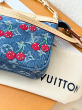 Load image into Gallery viewer, π LOUIS VUITTON LV x TM Takashi Murakami Monogram Denim Pochette Accessoires