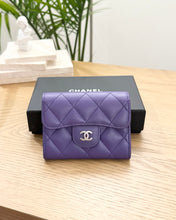 Load image into Gallery viewer, CHANEL Classic Quilted Flap Card Holder - Purple
