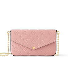 Load image into Gallery viewer, LOUIS VUITTON Félicie Pochette Empriente Leather Crossbody Bag - Rose Poudre