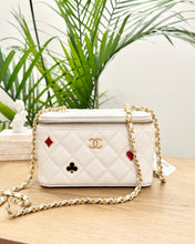 Load image into Gallery viewer, CHANEL 2023 Coco Casino Vanity With Chain Crossbody Bag in White