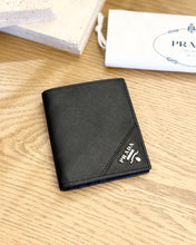 Load image into Gallery viewer, PRADA Men’s Saffiano Bi-Fold Wallet in Black