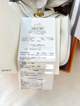 Load image into Gallery viewer, HERMES 2024 Swift Calfskin Leather Mini Lindy Handbag / White / GHW
