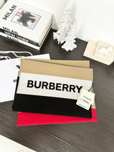 Load image into Gallery viewer, ▪️SOLD▪️BURBERRY Unisex Wool-Silk Icon Stripe Logo Scarf - Archive Beige