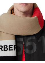 Load image into Gallery viewer, ▪️SOLD▪️BURBERRY Unisex Wool-Silk Icon Stripe Logo Scarf - Archive Beige