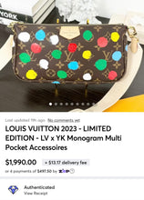 Load image into Gallery viewer, LOUIS VUITTON 2023 - LIMITED EDITION - LV x YK Monogram Multi Pochette Accessoires