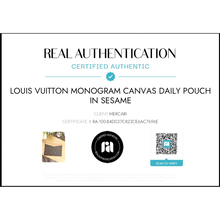 Load image into Gallery viewer, LOUIS VUITTON Monogram Canvas Daily Pouch in Sesame