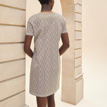 Load image into Gallery viewer, HERMES 2024 “Naoussa Chaine” Cotton Micro Dress / Brown / EU34