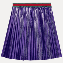 Load image into Gallery viewer, GUCCI Children’s Silk Pleated Skirt in Shine Purple (5 years)