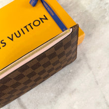 Load image into Gallery viewer, ▪️SOLD▪️LOUIS VUITTON Damier Ebene Neverfull MM Pochette Wristlet Pouch In Rose Ballerine