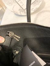 Load image into Gallery viewer, SAINT LAURENT Small Zipped Supple Sac de Jour Duffel Bag in Black