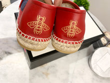 Load image into Gallery viewer, GUCCI Men's Blue Logo Sylvie Canvas Espadrille UK8/US9