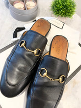 Load image into Gallery viewer, GUCCI Princetown Women’s Leather Slippers In Black EU38