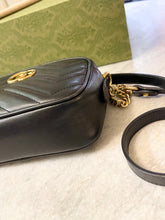 Load image into Gallery viewer, GUCCI GG Marmont Mini Crossbody Bag in Black