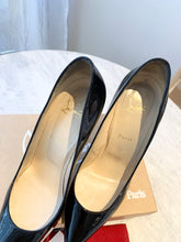 Load image into Gallery viewer, CHRISTIAN LOUBOUTIN SO KATE 120 Patent Leather Pumps In Black EU41
