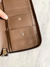 Load image into Gallery viewer, GUCCI Micro GG Guccissima XL Leather Zip Around Wallet in Dark Brown