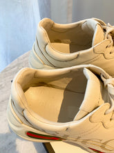 Load image into Gallery viewer, GUCCI Men’s Rhyton Gucci Logo Leather Sneaker - Ivory - UK (6.5)