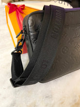 Load image into Gallery viewer, LOUIS VUITTON Calfskin Monogram Shadow Duo Messenger In Black